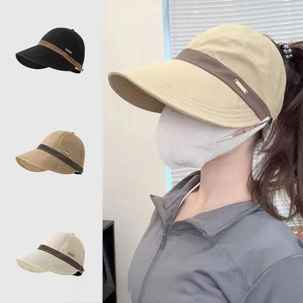 여성 포니테일 썬캡 모자 자외선차단 여름 골프 등산
