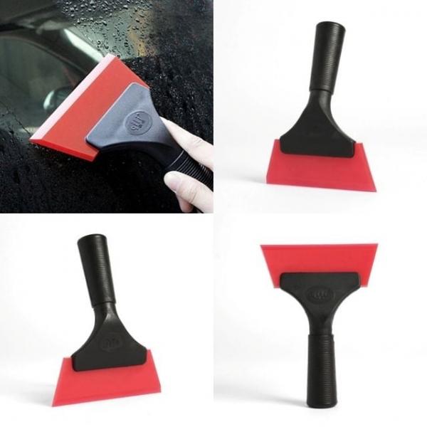 고정형 스퀴지 고무헤라 레드 썬팅지 고무스크래퍼