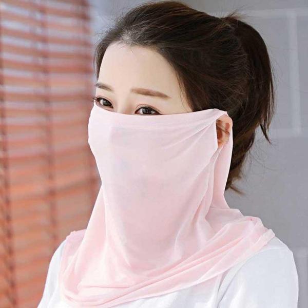 심플 쿨원단 얼굴가리개 여름 마스크 등산 쿨 얼굴 햇빛 안면 기미 커버 차단