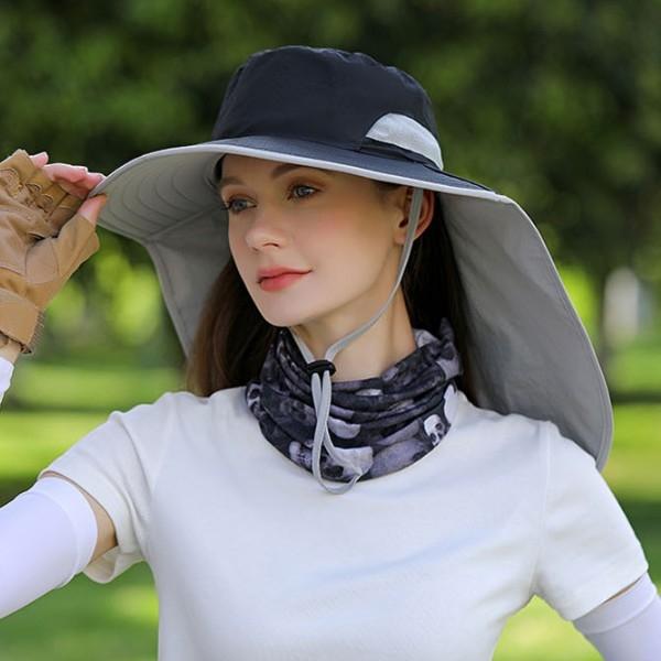 그늘막 햇빛  가리개 자외선 차단 창넓은모자