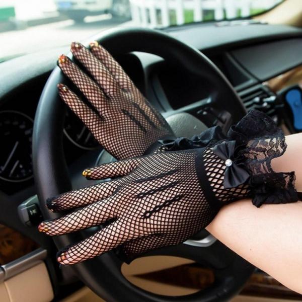 망사 레이스 uv차단장갑 운전장갑 얇은장갑 스마트터치 미끄럼방지 손등 햇빛차단 여름