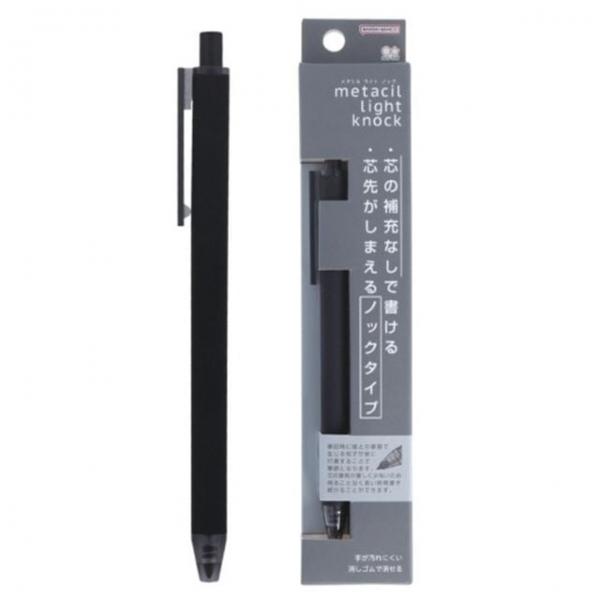 썬스타문구 메타실펜슬 노크식 금속연필 블랙