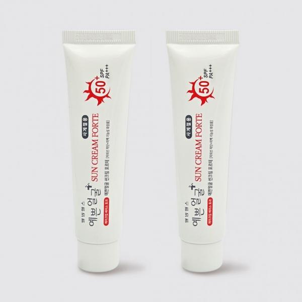 예쁜얼굴 썬크림 포르테 25g 2개
