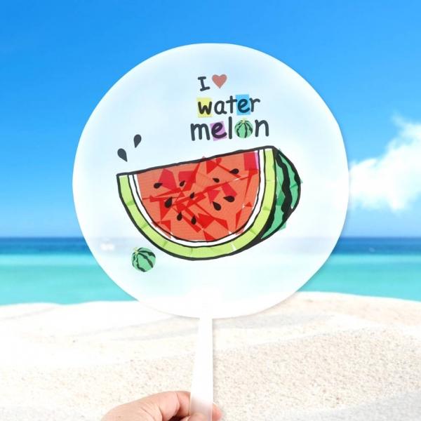 DIY728 썬캐쳐투명부채만들기 수박