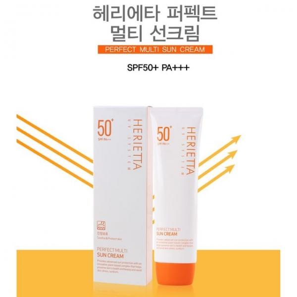 헤리에타 썬케어 퍼펙트 멀티 선크림 spf 50+ 90g
