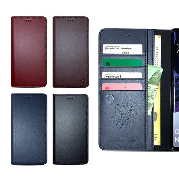 썬플라워 플립 케이스  가죽 갤럭시 S24 울트라 S23 플러스 S22 S21 S20 FE S10 5G 노트20 노트10