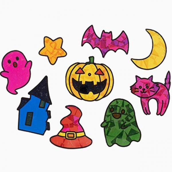 알록달록 셀로판지 썬캐쳐 오너먼트 만들기 (할로윈)