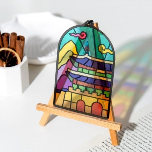 조각 스티커 썬캐쳐 장식