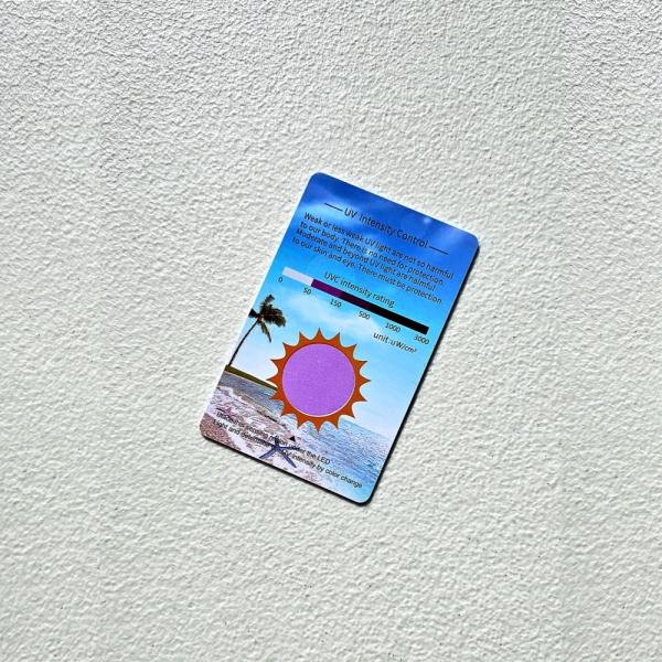 자외선측정 테스트 카드 UV테스트 투과율 썬팅측정