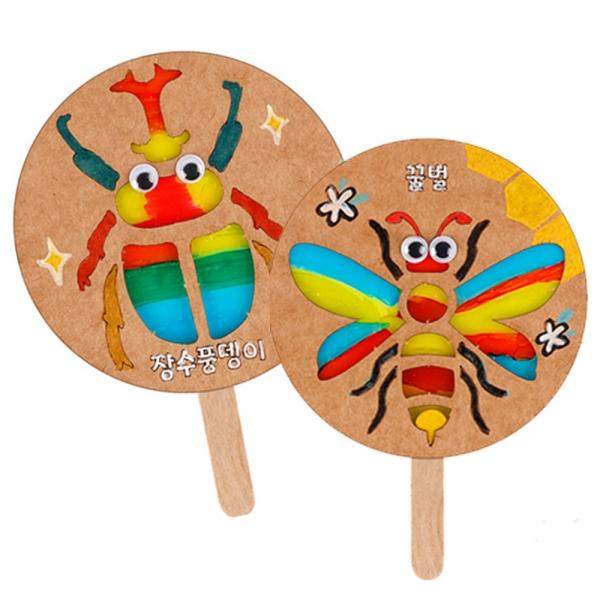 유니아트 유치원만들기 (DIY.688) 썬캐쳐 만들기 꿀벌 장수풍뎅이