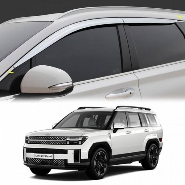 싼타페 MX5 윈도우바이저 크롬 썬바이저 윈도우몰딩