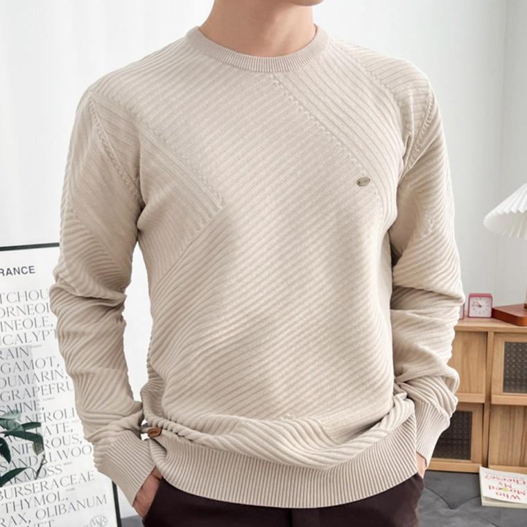 남성 남자 긴팔 니트 라운드 데일리 캐주얼 빅사이즈 큰사이즈 가을 겨울 니트티 M L XL 데이트 하객룩