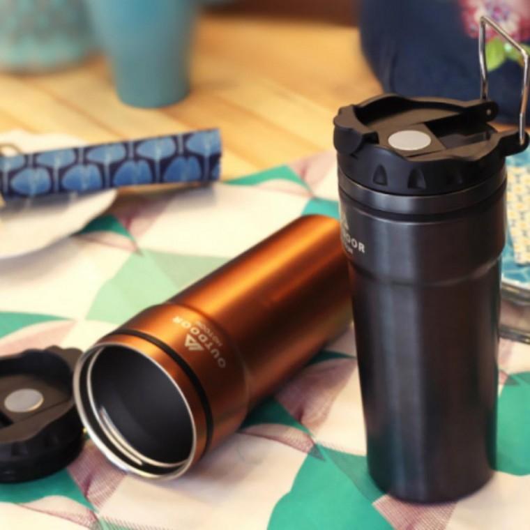 텀블러 보온 보냉 머그컵 보틀 그레이 0.52L