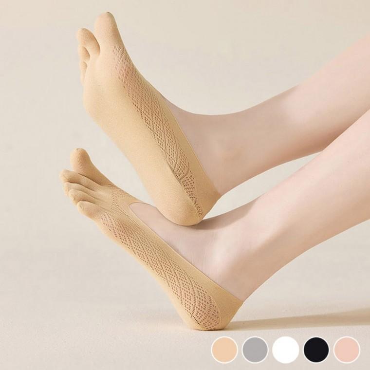 펀칭 디자인 통기성 좋은 여름 메쉬 발가락 덧신
