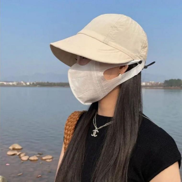 마스크걸이 모자 데일리 작업 농사 물놀이 여자 볼캡