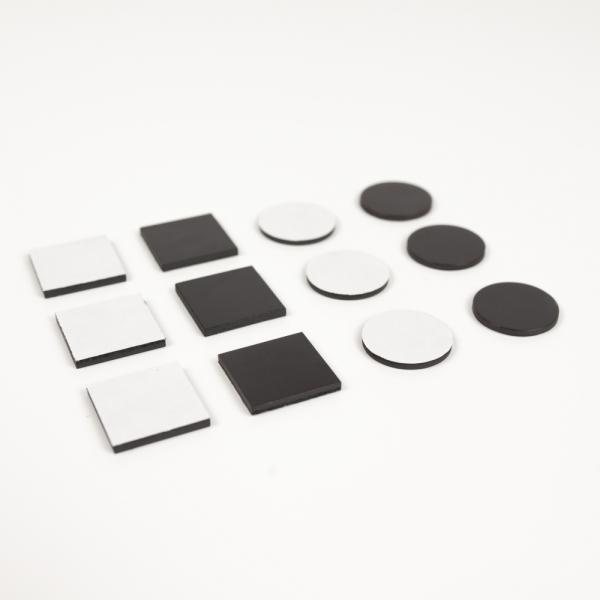 원형 붙이는 자석 고무 미니 스티커 30mm