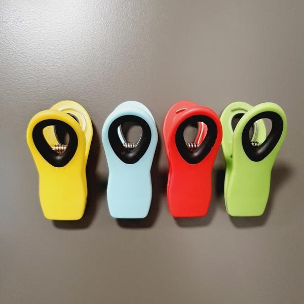 4컬러 냉장고 현관문 마그넷 밀봉 자석 메모 집게