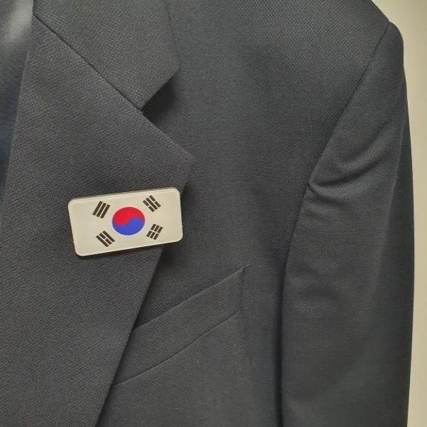 아크릴 미니 태극기 뱃지