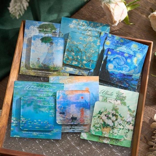 빈센트 반고흐 모네 명화 아크릴 마그넷 시리즈 4종