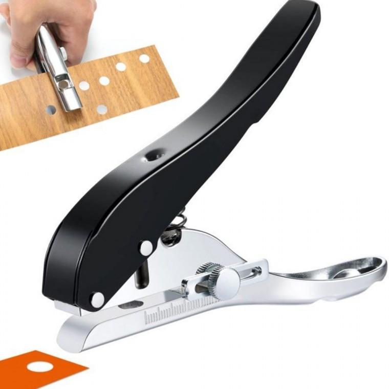 파워 1공 펀칭기 종이 펀치 수동 타공기 3 10mm [6size 문서 서류 벨트 가죽 구멍 뚫기 내기 플라스틱 PVC]