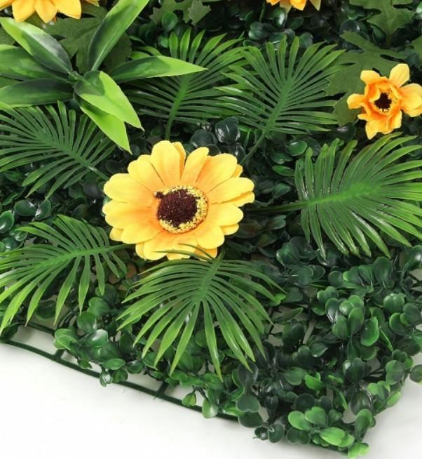 벽장식 공간플라워 조화 꽃벽 인조잔디(60x40cm 해바라기) DP72258