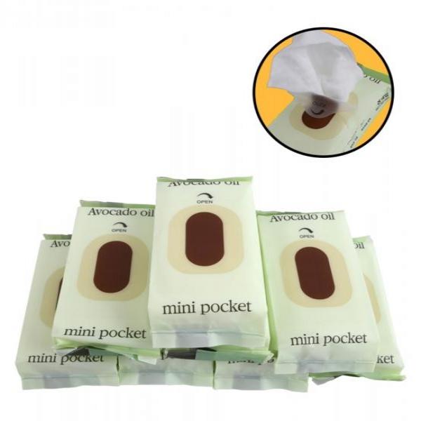 아보카도 미니 물티슈 휴대용 순한 물티슈 8매입 x 8개