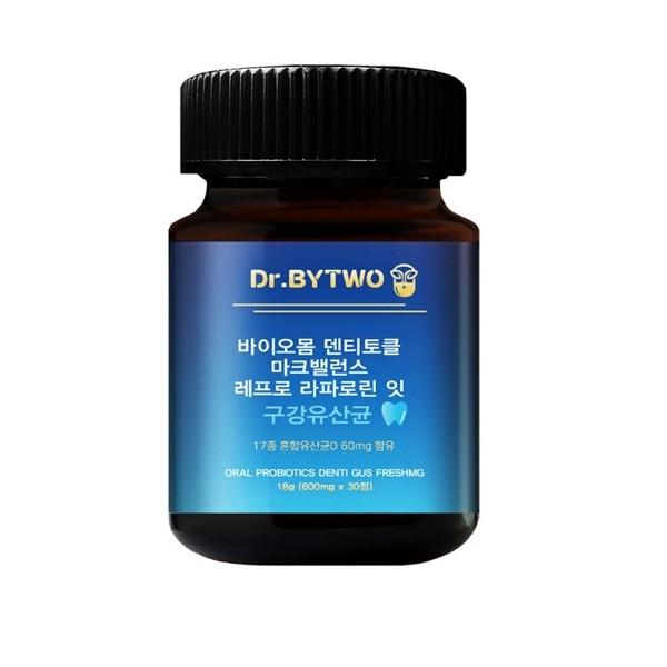 닥터바이투 바이오몸 덴티토클 마크밸런스 레프로 라포로린 잇 구강유산균 [600mg x 30정]