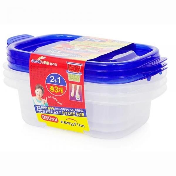 3P 직사각 플라스틱 밀폐용기 8500ml 반찬통 반찬용기