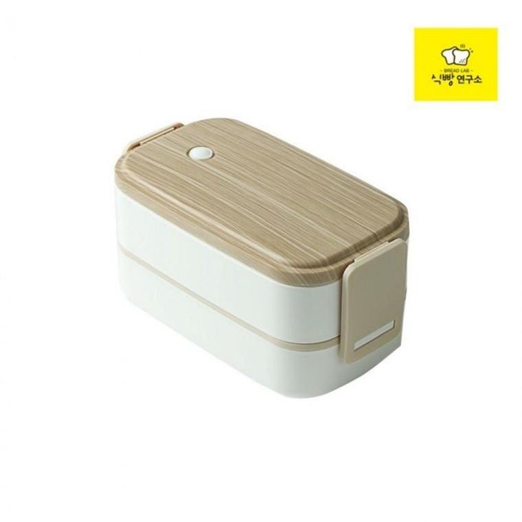 반찬통 런치박스 도시락통 2단 김밥 우드 세 밀폐용기