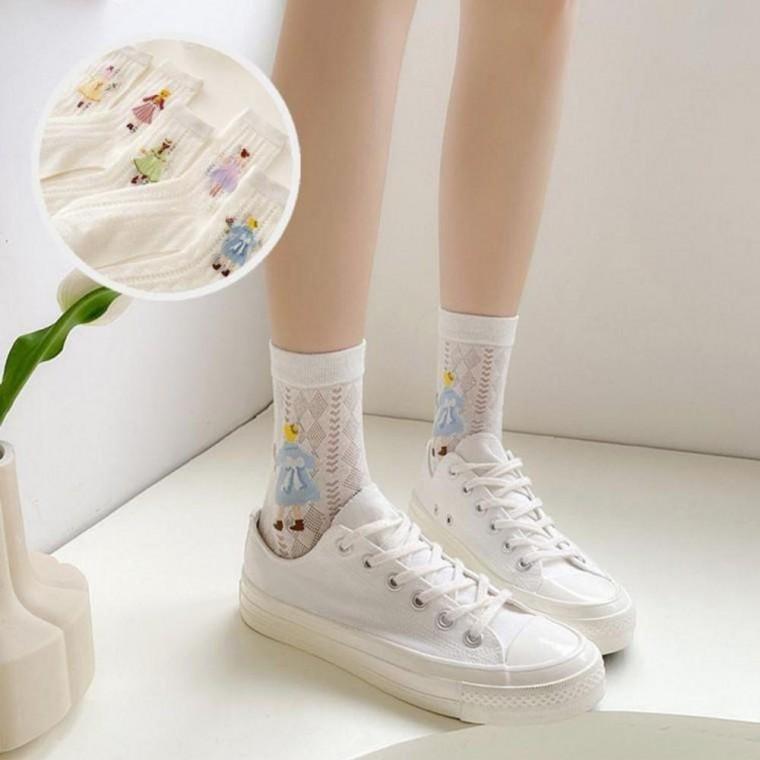 여름양말 5종세트 여성 장목 긴목 스니커즈
