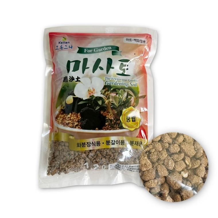 초록스타 마사토 중립 1.2L 분갈이흙 다육이 원예 상토 화분용 배수 흙