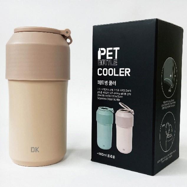 휴대용 소주 콜라 맥주 캔 페트병 쿨러 보냉 냉각 얼음 보관 진공 케이스 500ml
