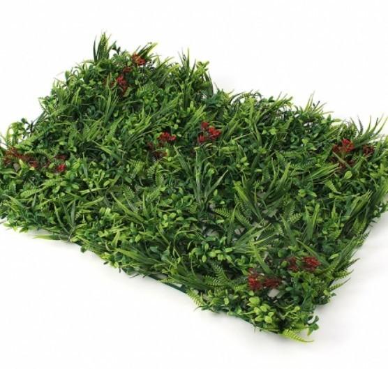 벽장식 공간플라워 조화 꽃벽 인조잔디(60x40cm 빨간열매) DP72273