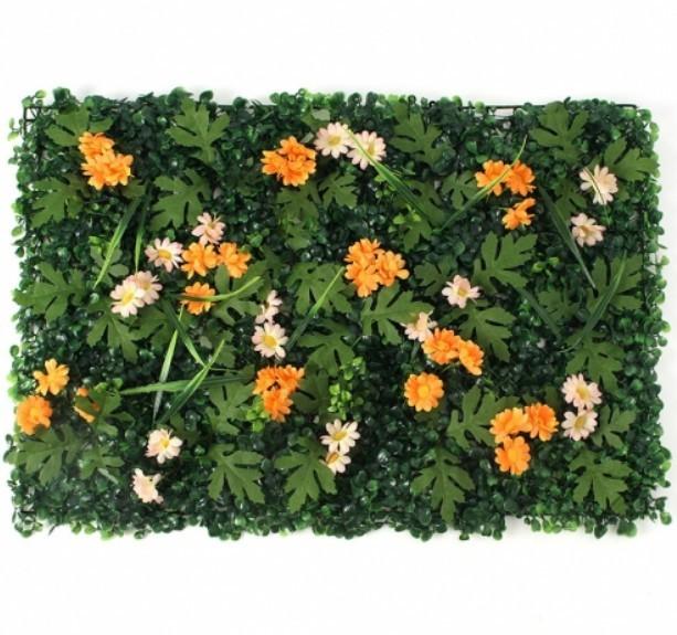 벽장식 공간플라워 조화 꽃벽 인조잔디(60x40cm 데이지) DP72271