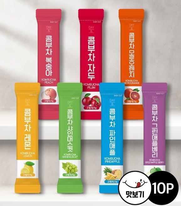 프리미엄 콤부차 세트 7가지 맛 5g×10포 건강 탄산 발효차 건강음료 판촉/선물용