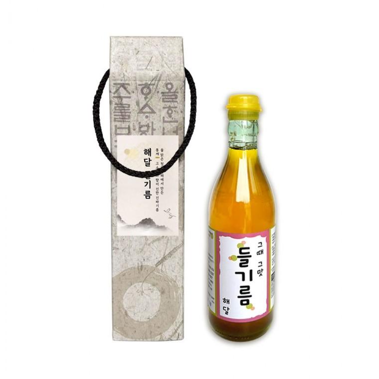 들기름 1구 350ml 케이스 통들깨 100% 진짜기름 저온착압 딱1회만엄수 생들기름 명절선물 에어셀포장