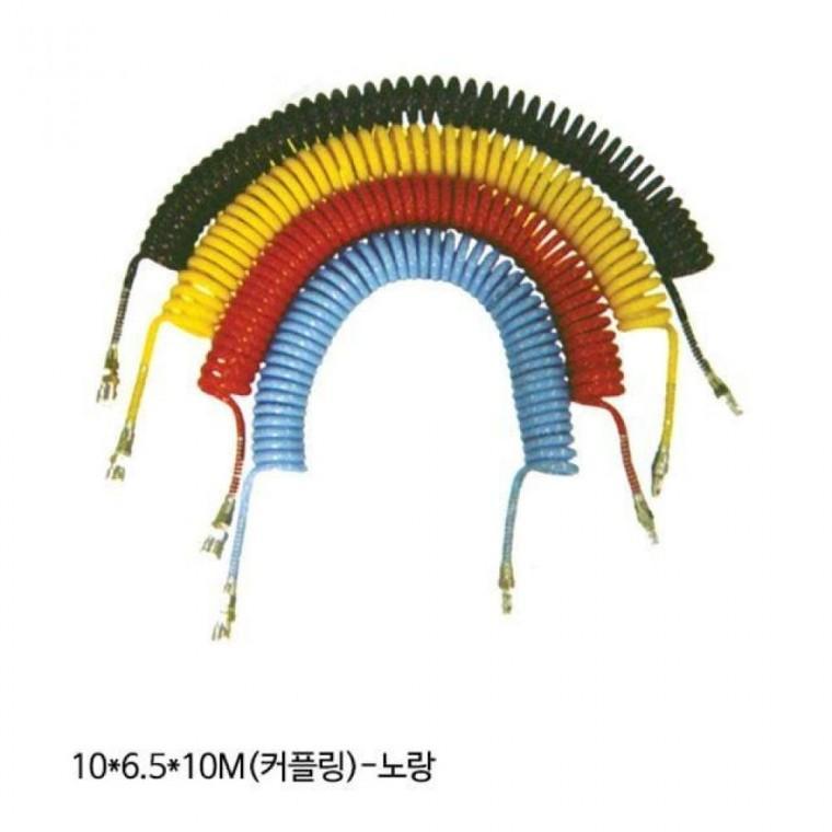 삼국 우레탄코일호스 10x6.5x10m 커플링 장착