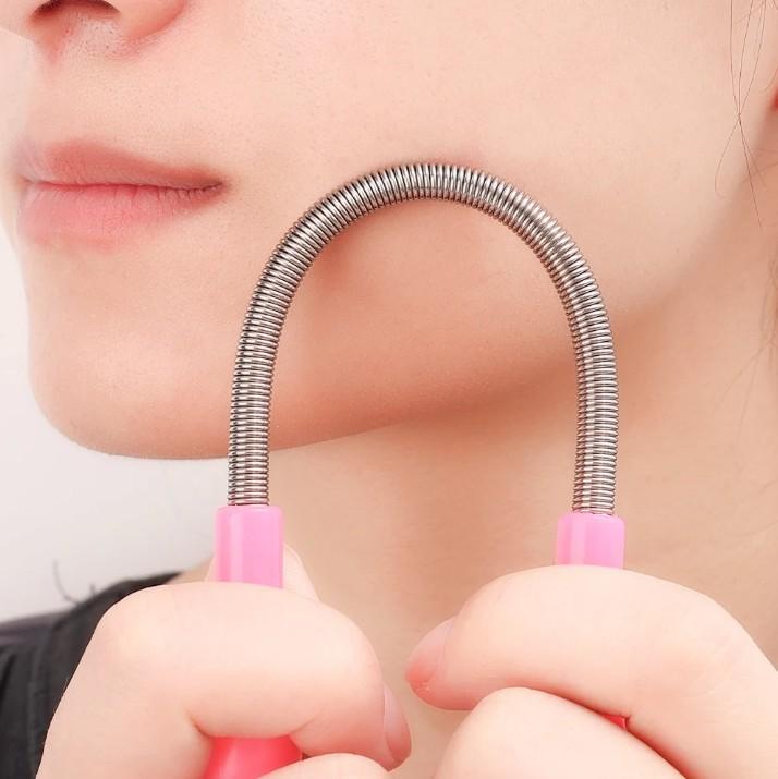 제모기 스프링 얼굴 및 머리 잔털 제거 핸드 스레딩