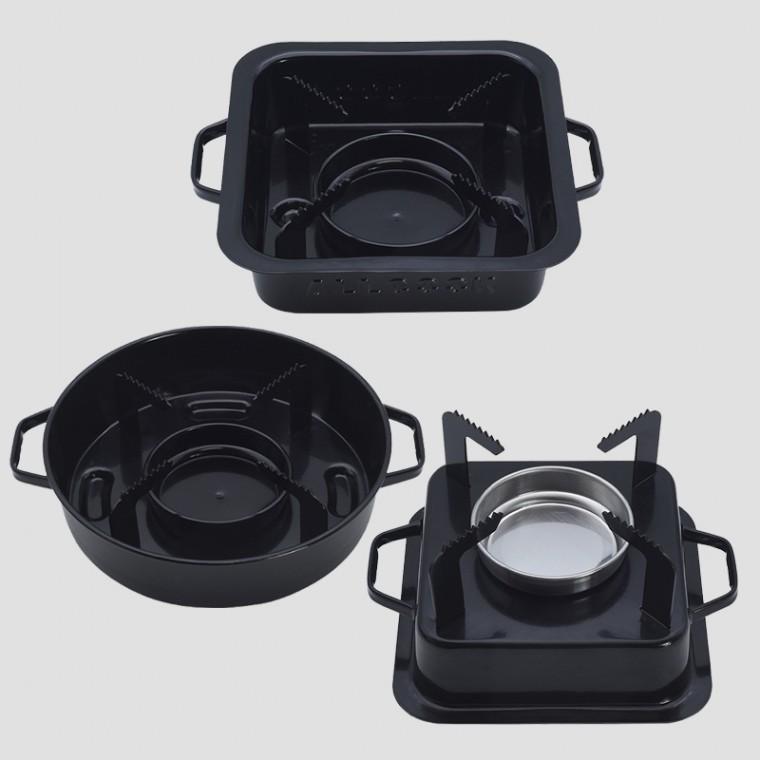 국산 업소 식당용 가정용 다용도 미니화로 3type 고체연료 워머 연탄 거치대 숯불 홀더