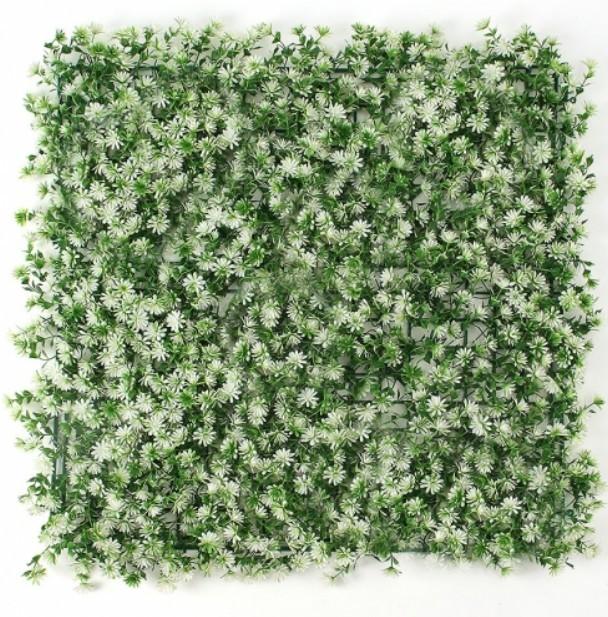 벽장식 공간플라워 조화 꽃벽 인조잔디(50x50cm 화이트그린) DP72279
