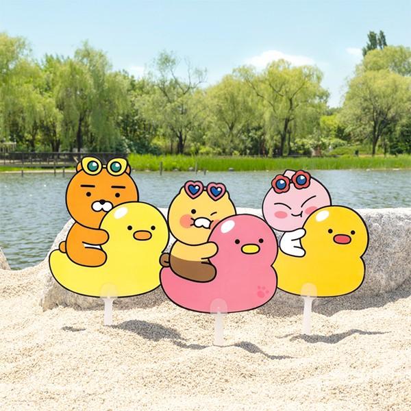 카카오프렌즈 PP 부채 손부채 - 라이언 어피치 춘식이
