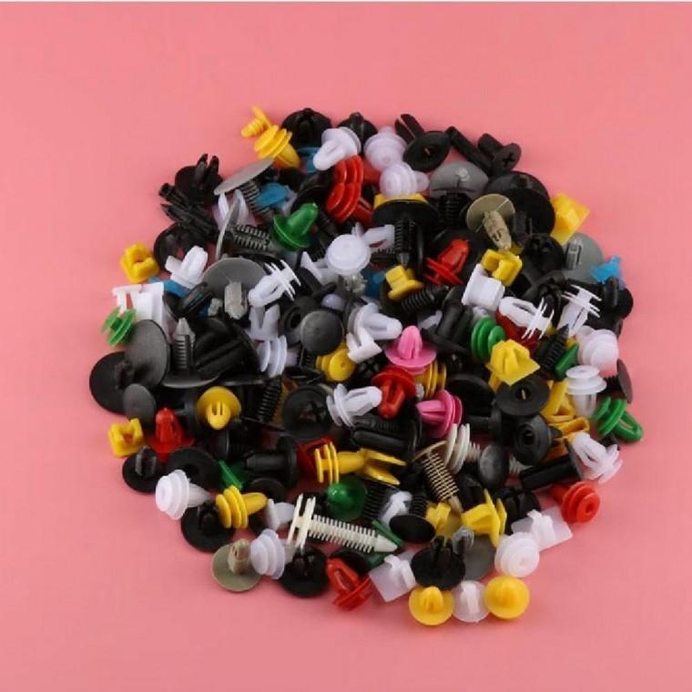 범퍼클립100pcs 플라스틱 혼합 자동차 범퍼 패스너