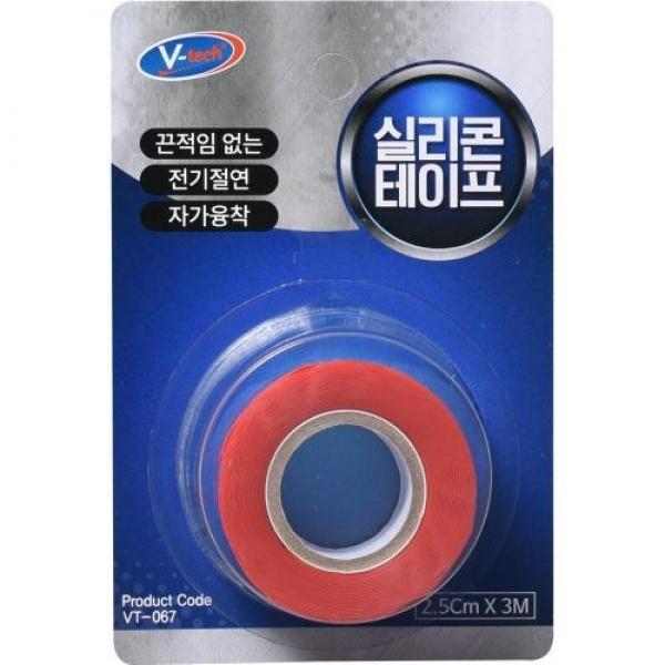 브이텍 실리콘테이프 (VT-067) 적색 25mm x 3M