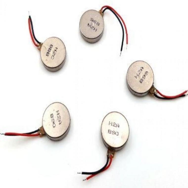 진동모터 5개 DC1.5V-5V 마이크로 코인형 코어레스
