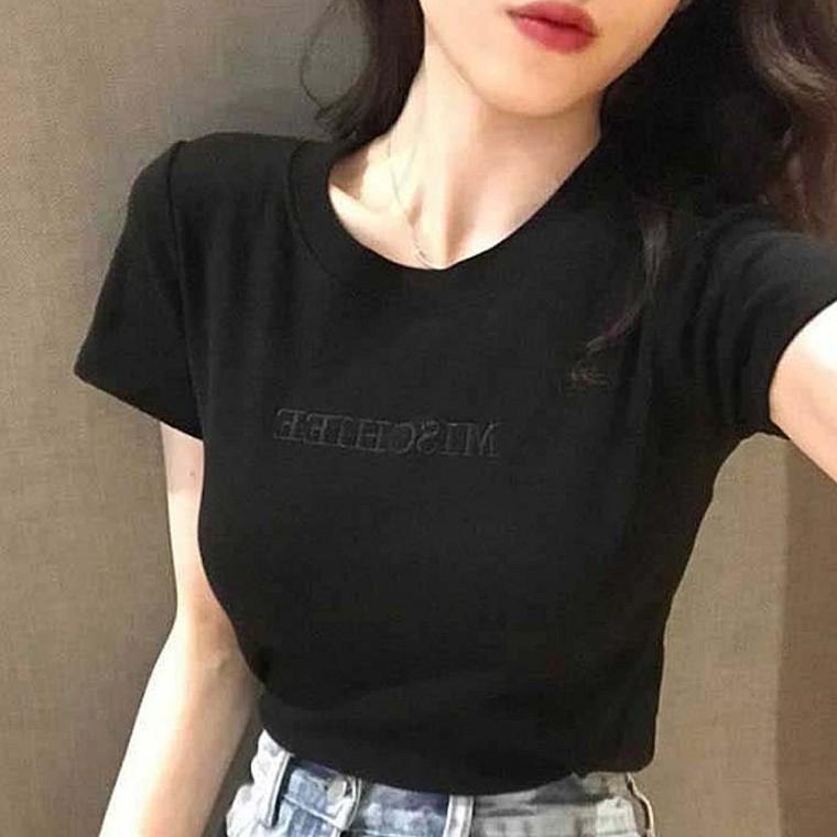 여자 신상 여름 슬림 반팔티 데일리룩 인기 티셔츠
