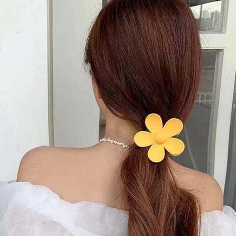 머리핀 헤어핀 집게 여자 여성 봄 가을 꽃 플라워 무지 러블리 데이트 캐주얼 일상 심플 컬러 포인트 기본