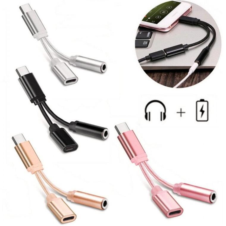 오디오충전케이블 C타입 헤드폰 3.5mm 이어폰 커넥터