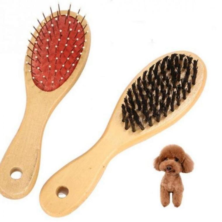 애견브러쉬 양면 애완동물 빗 고양이 개 털 손질 먼지