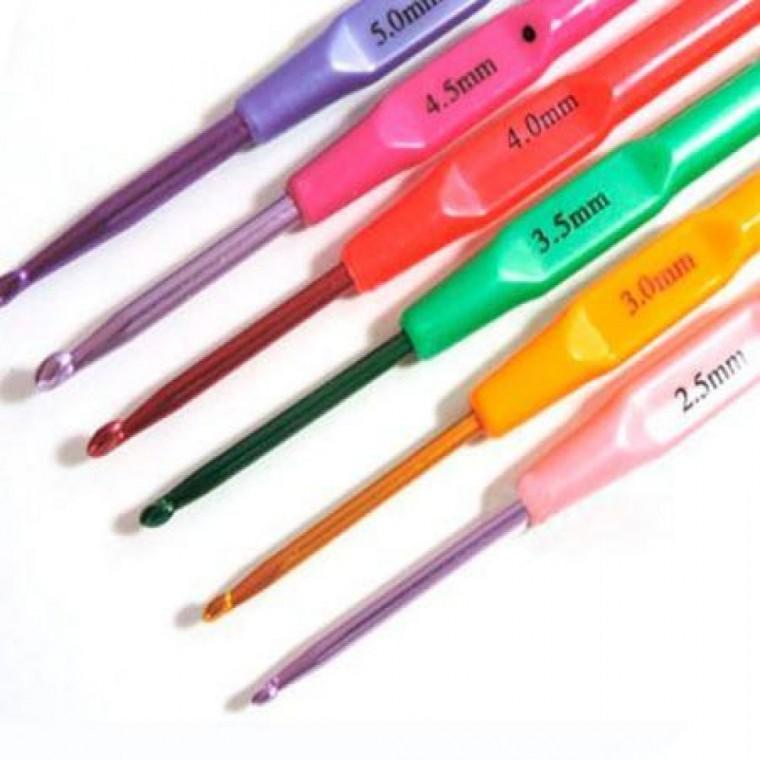 뜨개질바늘세트 6pcs 후크 크로셰 키트 직조 DIY 공예