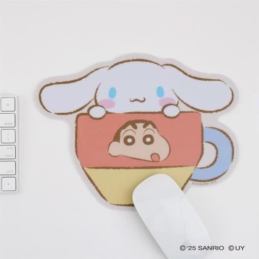 시나모롤x짱구는 못말려 마우스패드 컵디자인